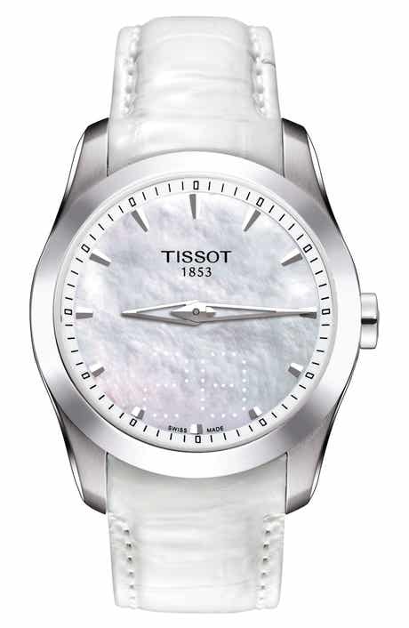 Women's Couturier Leather Strap Watch, 33mm