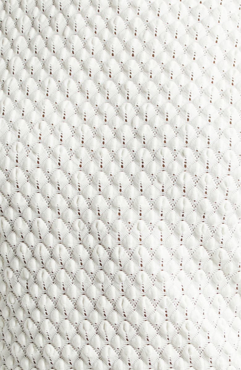 Stine Goya Boatneck Eyelet Top, Alternate, color, White Swan