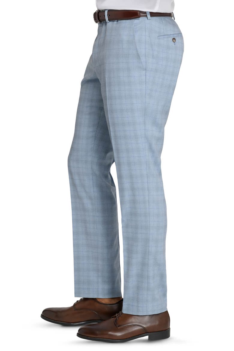 Pearl Plaid Dress Pants, Alternate, color, GREY