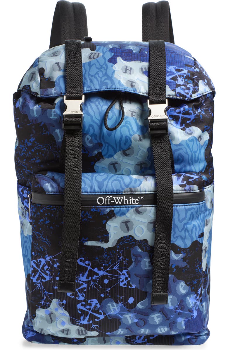 Off-White Outdoor Nylon Backpack, Main, color,