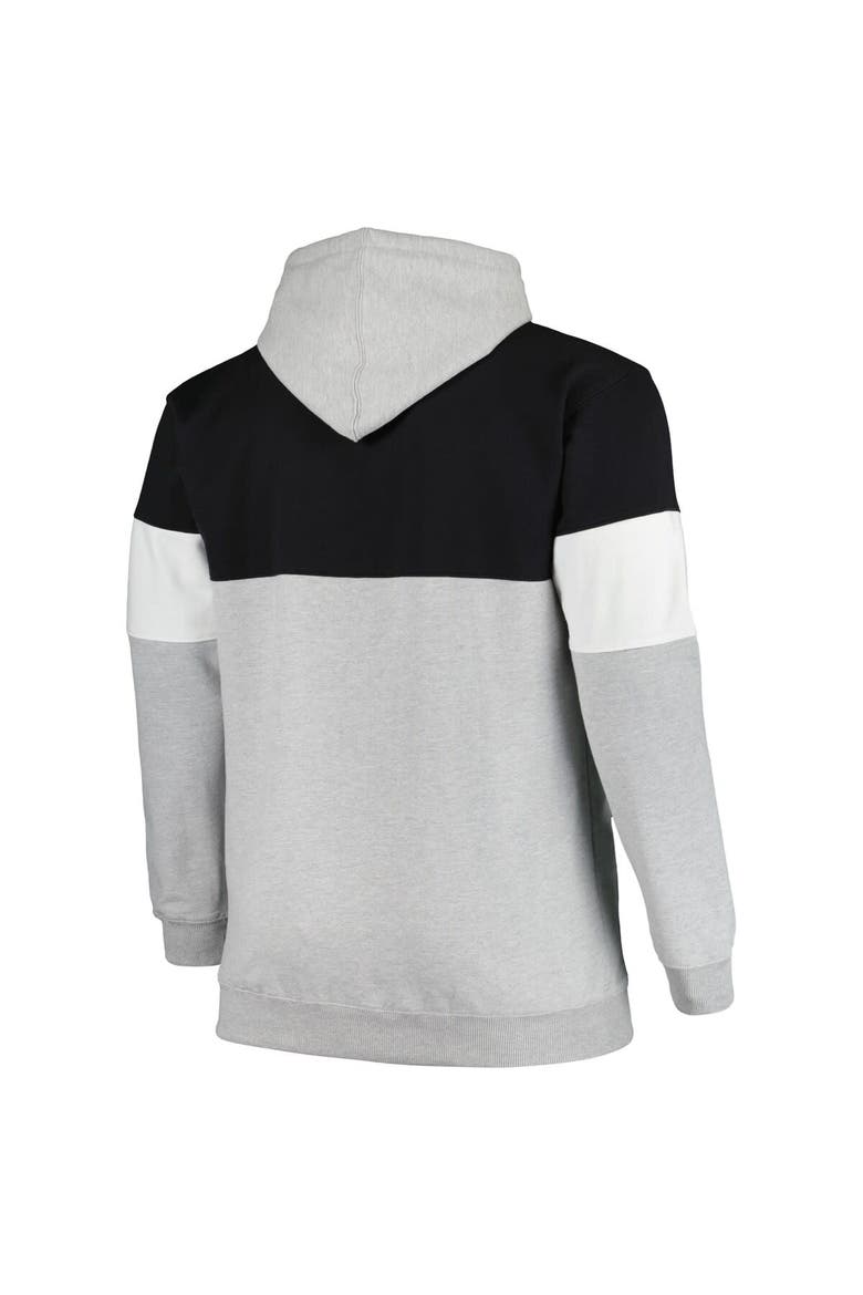 Men's Fanatics Branded Black/White Brooklyn Nets Big & Tall Pullover Hoodie, Alternate, color, Black