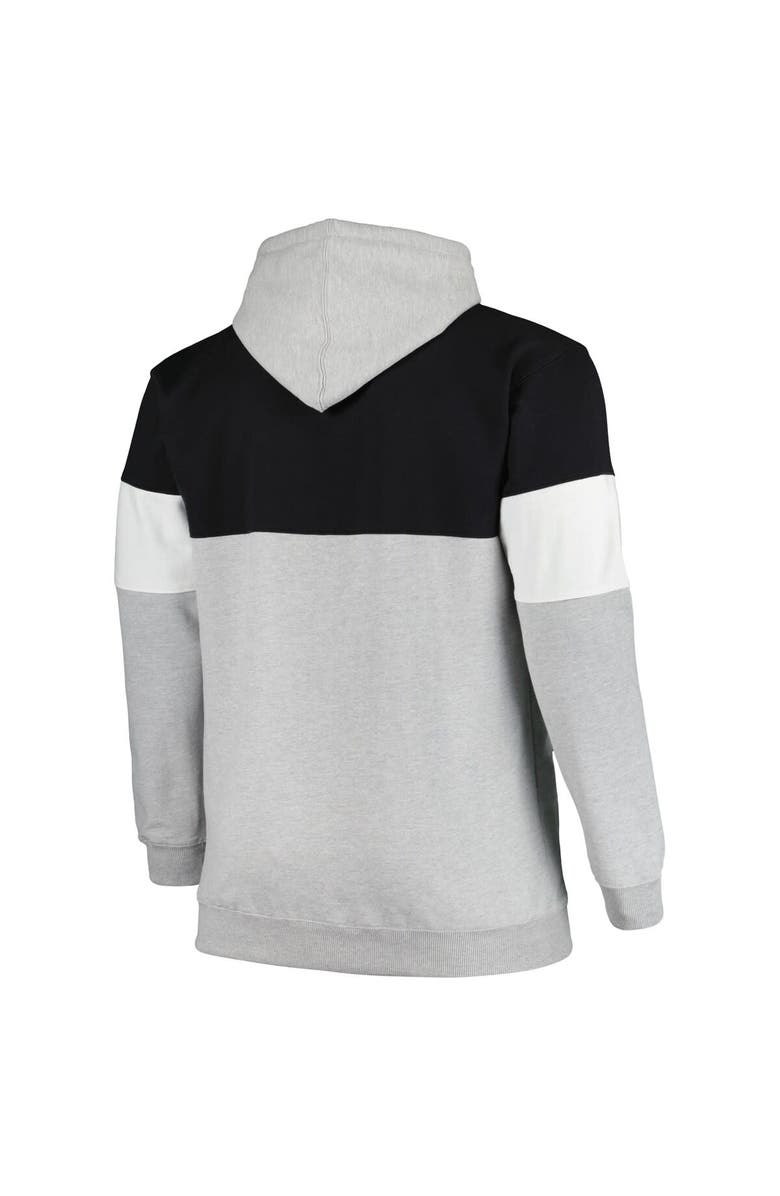 FANATICS Men's Fanatics Branded Black/White Brooklyn Nets Big & Tall Pullover Hoodie, Alternate, color, Black