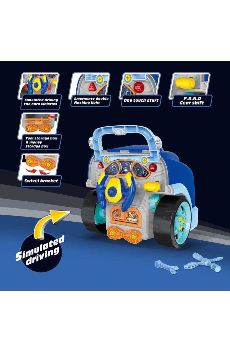 THE BUBBLE FACTORY Motor Car Engine Workshop, Blue, Alternate, color, Multicolored