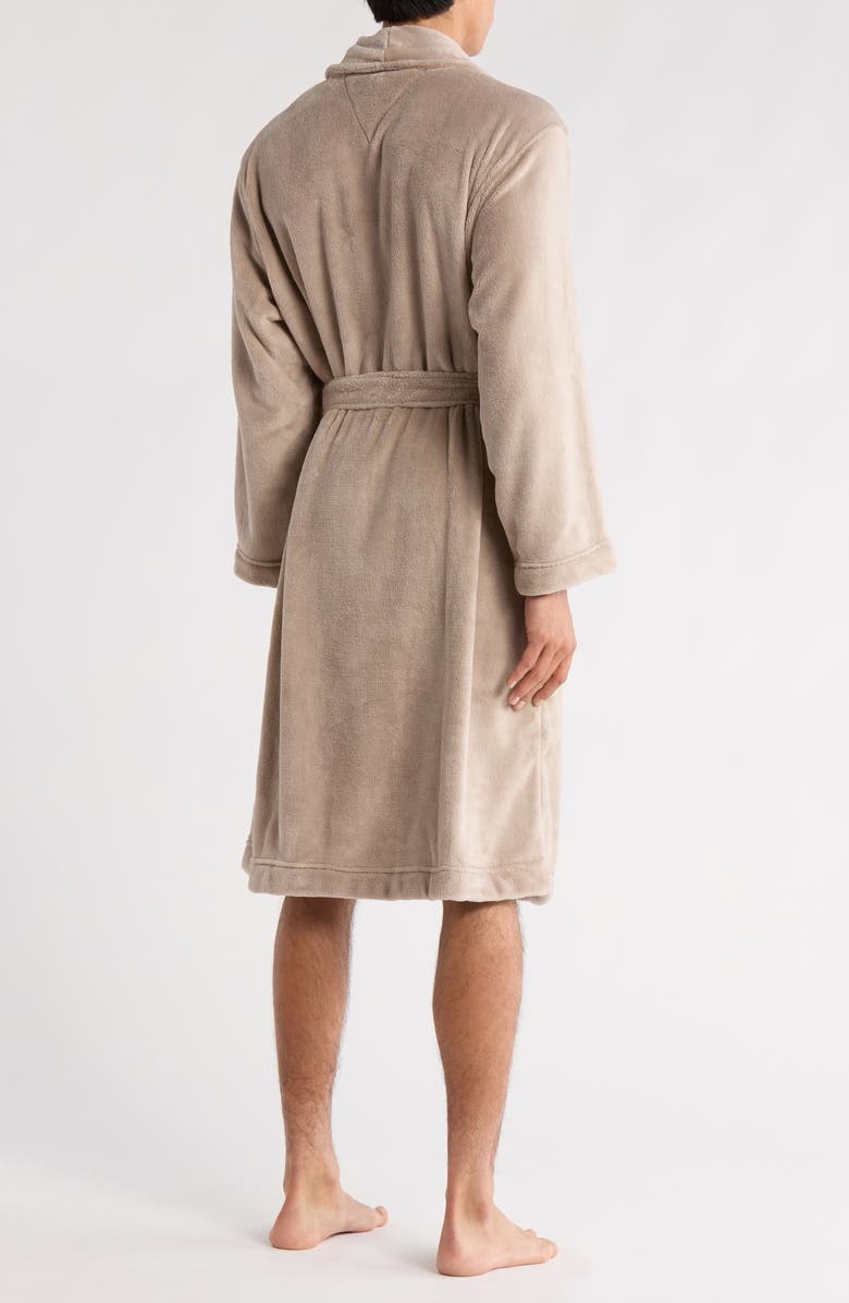 Tommy Hilfiger Plush Fleece Robe, Alternate, color, Washed Sand