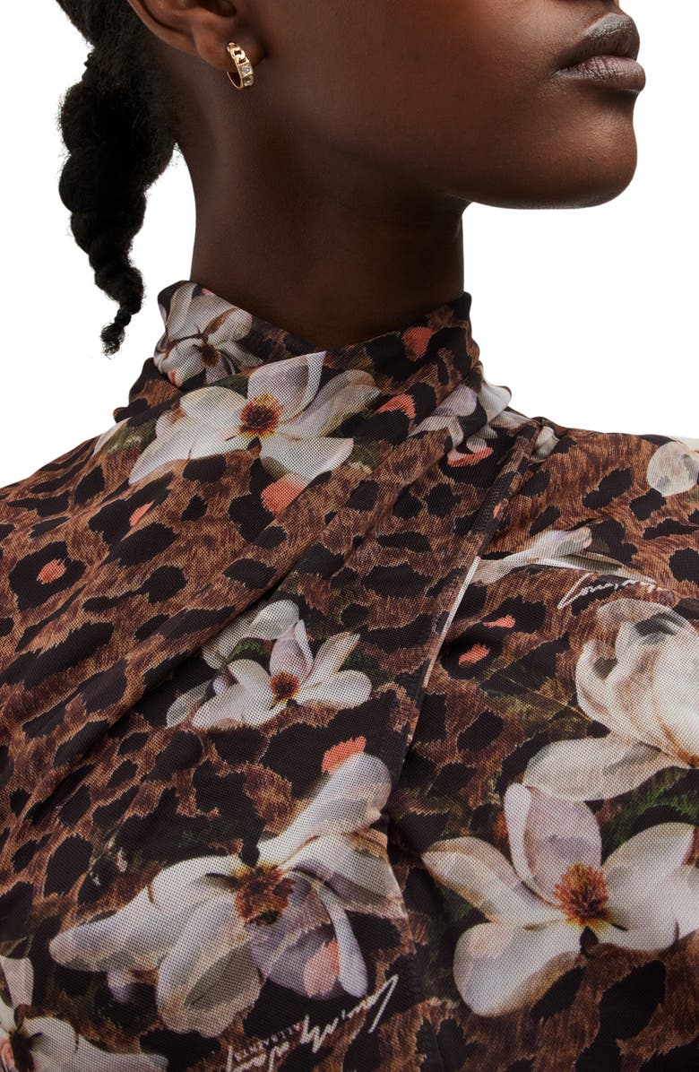 AllSaints Tia Alessandra Long Sleeve Midi Dress, Alternate, color, 