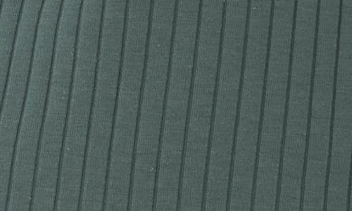 Threads 4 Thought Kathy Ribbed Stretch Organic Cotton Henley Tank In Green