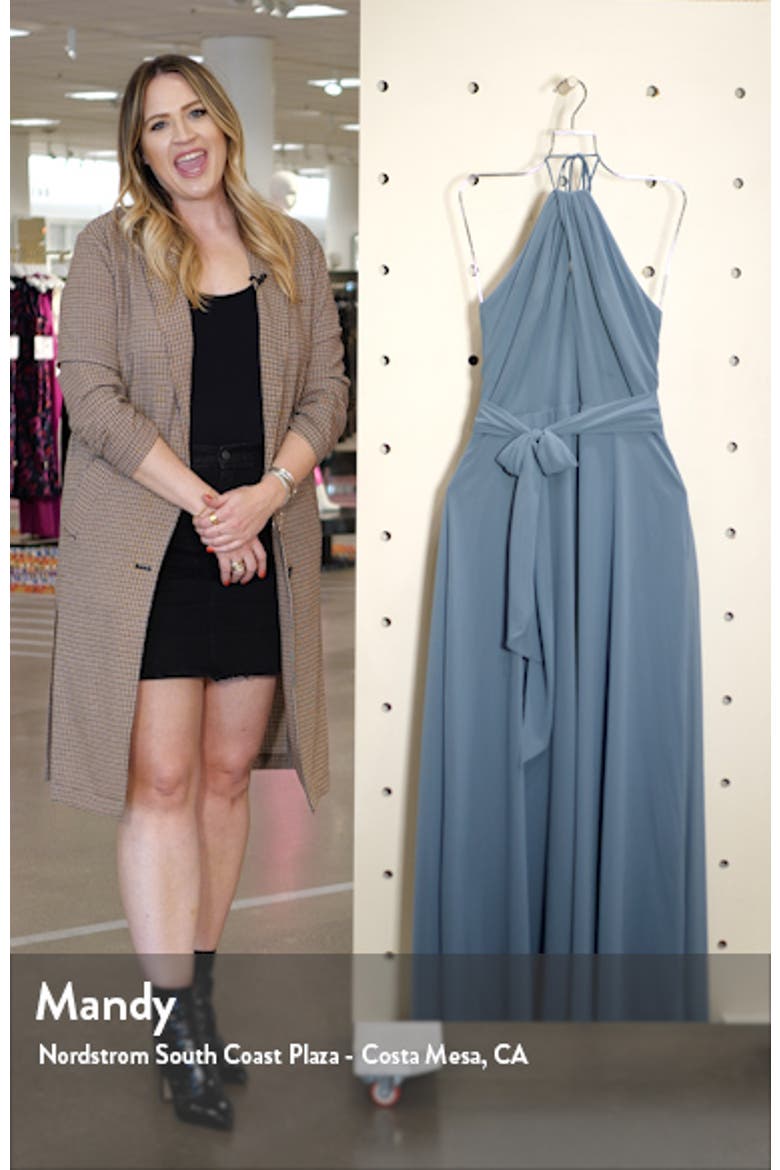Halter Chiffon A-Line Gown video
