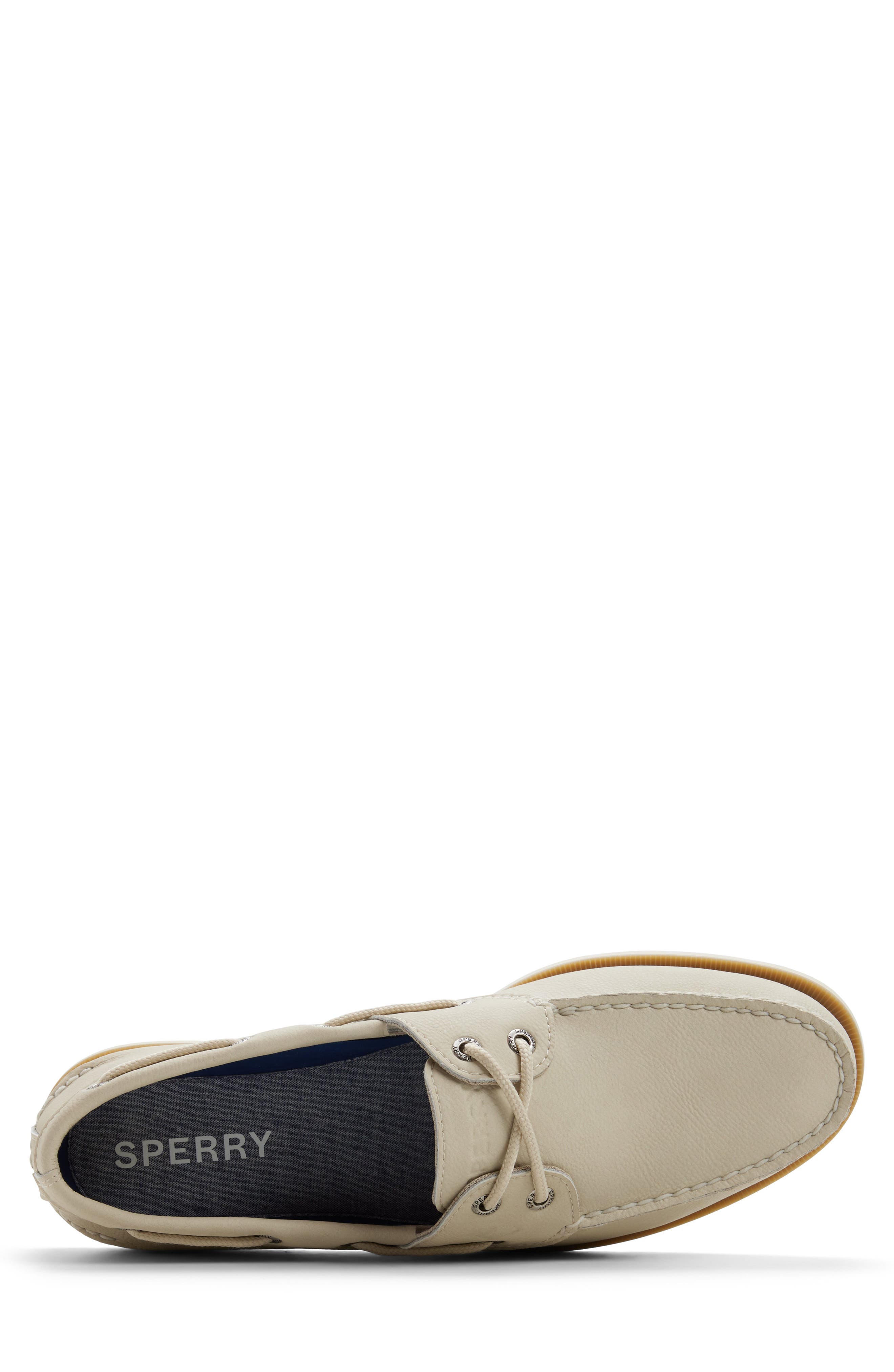 Sperry Leeward 2-Eye Boat Shoe, Alternate, color, Ivory
