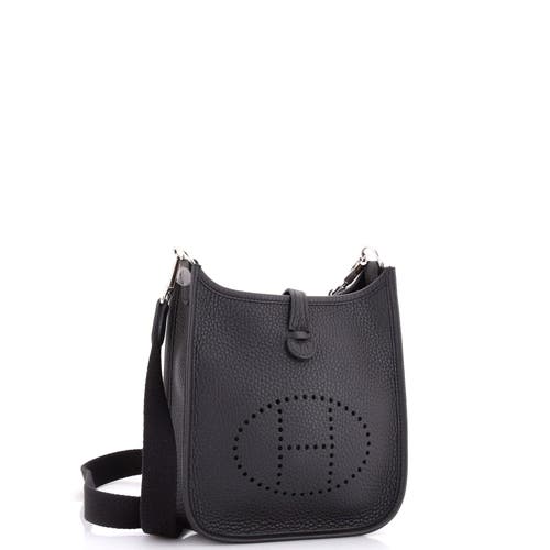 Pre-owned Hermes Hermes Evelyne Bag Gen Iii Clemence Tpm In Black