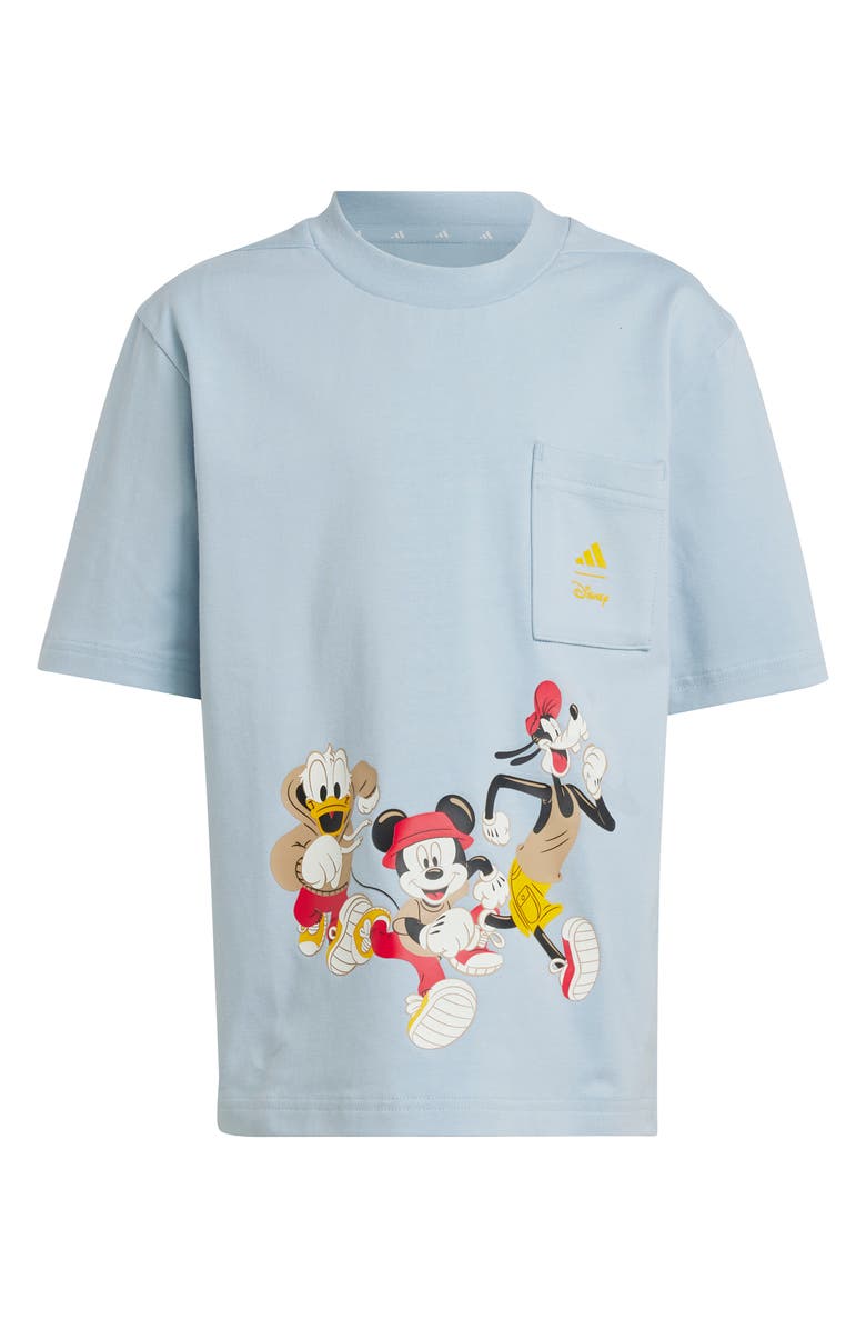 adidas Originals x Disney Kids' Mickey & Friends Pocket T-Shirt, Main, color, 
