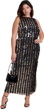 ELOQUII Paillette Maxi Dress