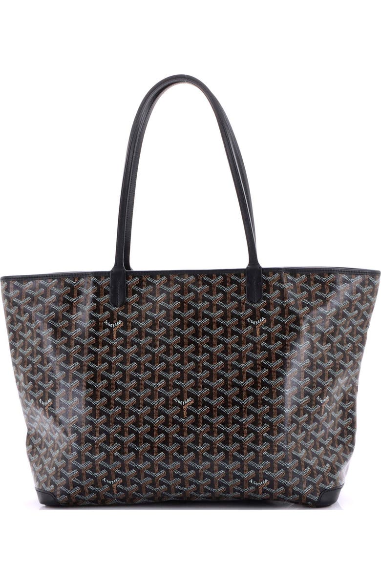 Pre-Owned Goyard Artois Tote Coated Canvas MM, Alternate, color, Black