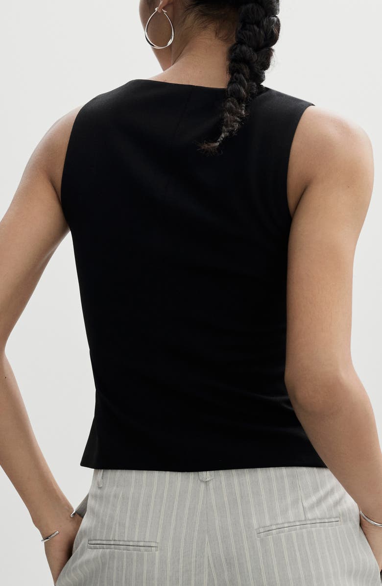 MANGO Square Neck Vest, Alternate, color,