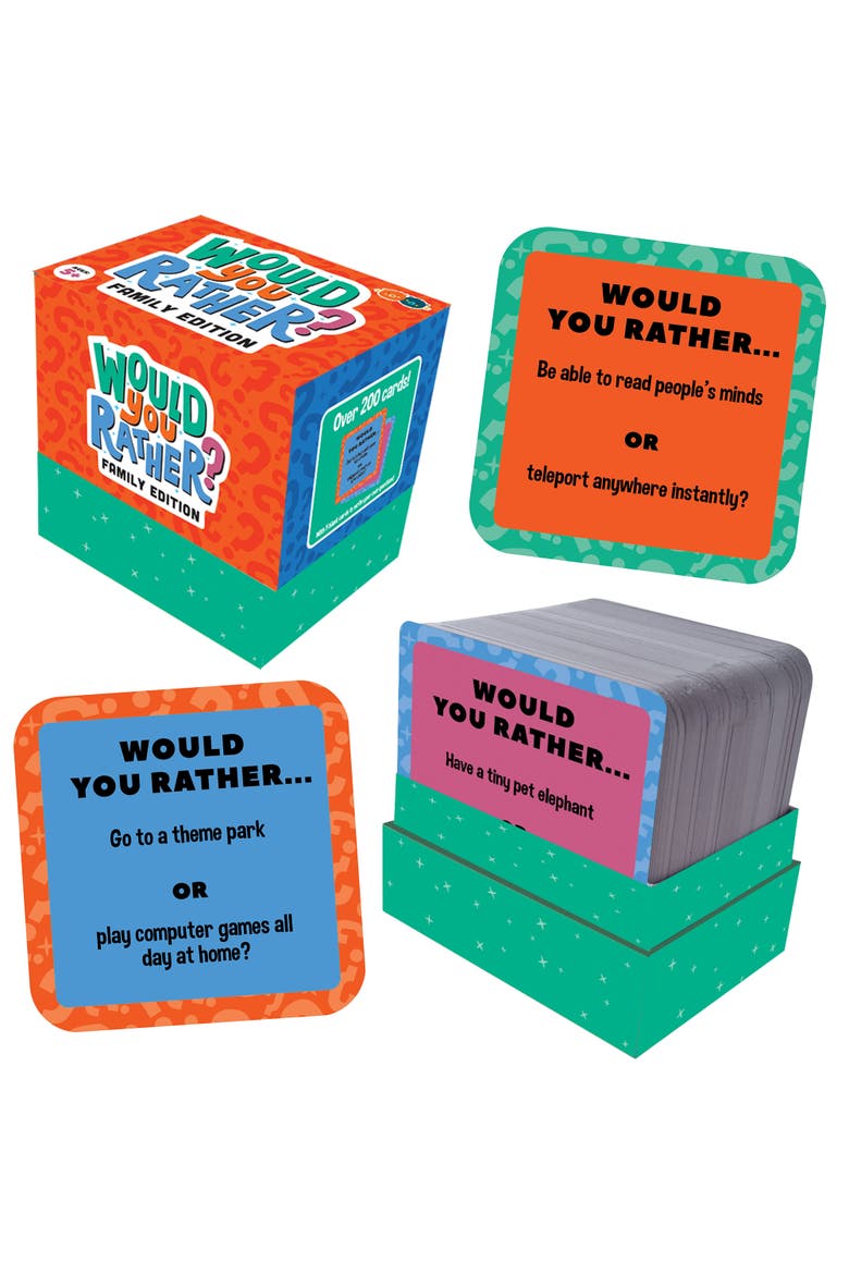 Would You Rather Card Game, Alternate, color, Multicolored