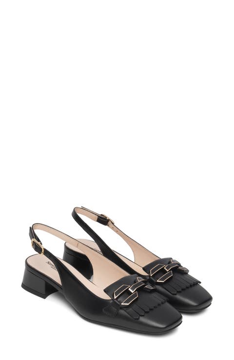 Kiltie Fringe Slingback Pump (Women)
