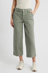 Wit & Wisdom Skyrise Crop Wide Leg Utility Pants