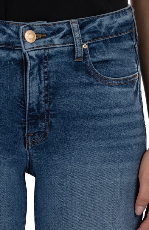 Kut From The Kloth Reese High Waist Raw Hem Ankle Straight Leg Jeans In Blue
