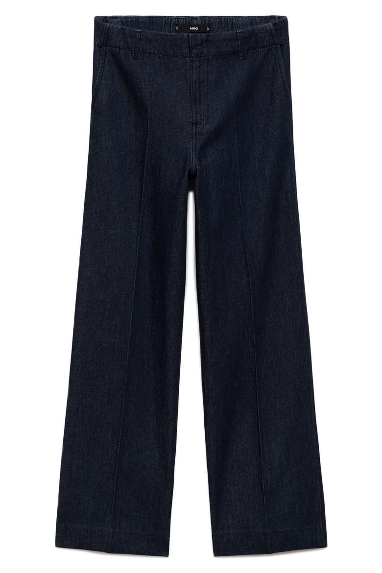 High Waist Wide Leg Denim Pants, Alternate, color, OPEN BLUE