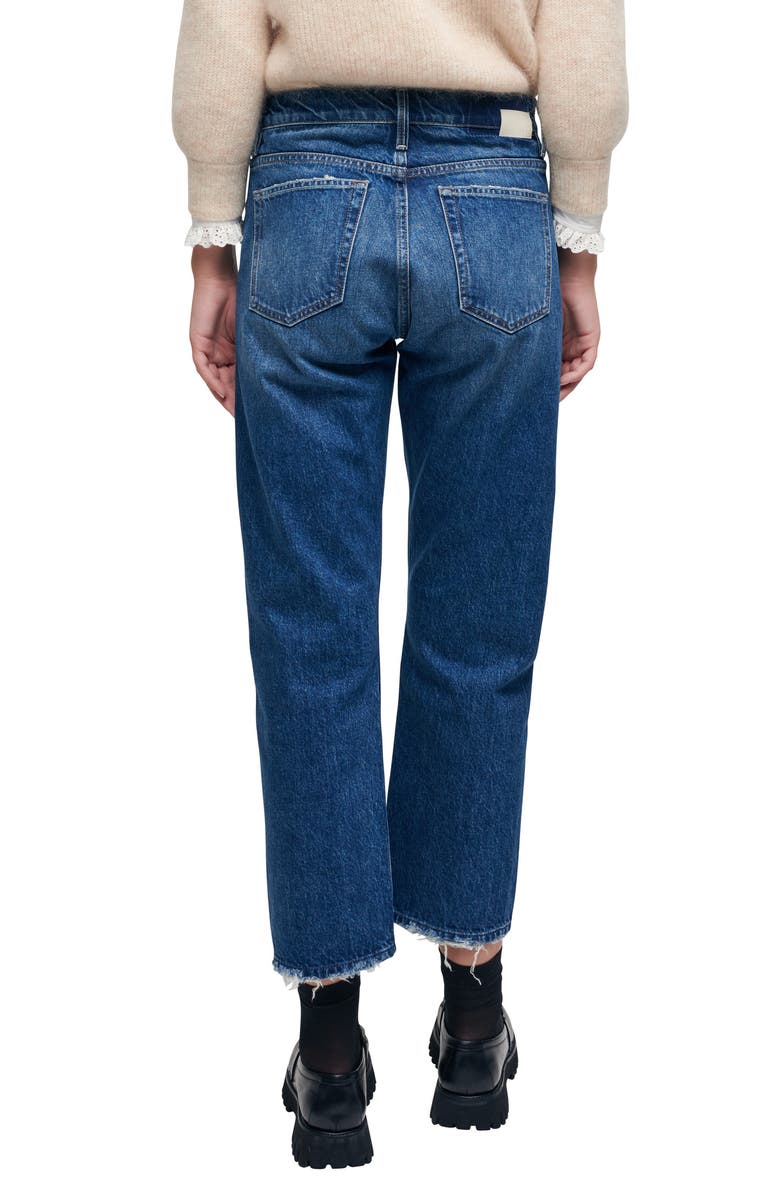 maje Polly Crop Nonstretch Jeans, Alternate, color,