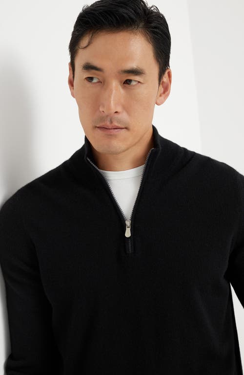 Brunello Cucinelli Long-sleeve Cashmere Jumper In Black