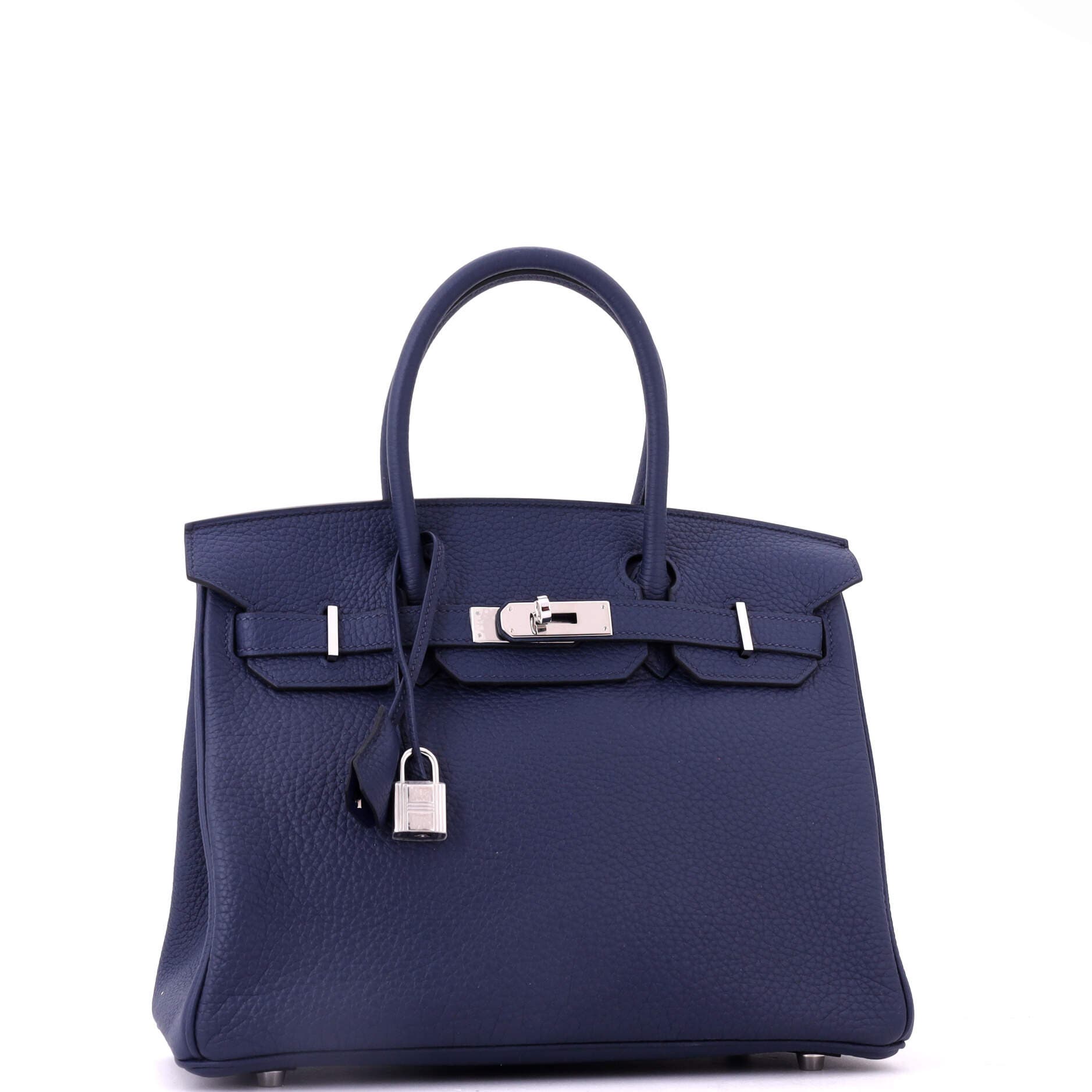 Birkin Handbag Verso Togo with Palladium Hardware 30, Alternate, color, Blue
