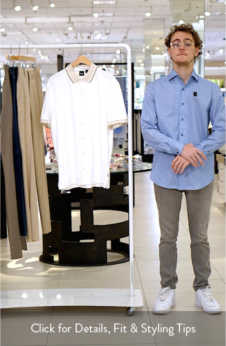 Puno Short Sleeve Cotton Button-Up Shirt, sales video thumbnail