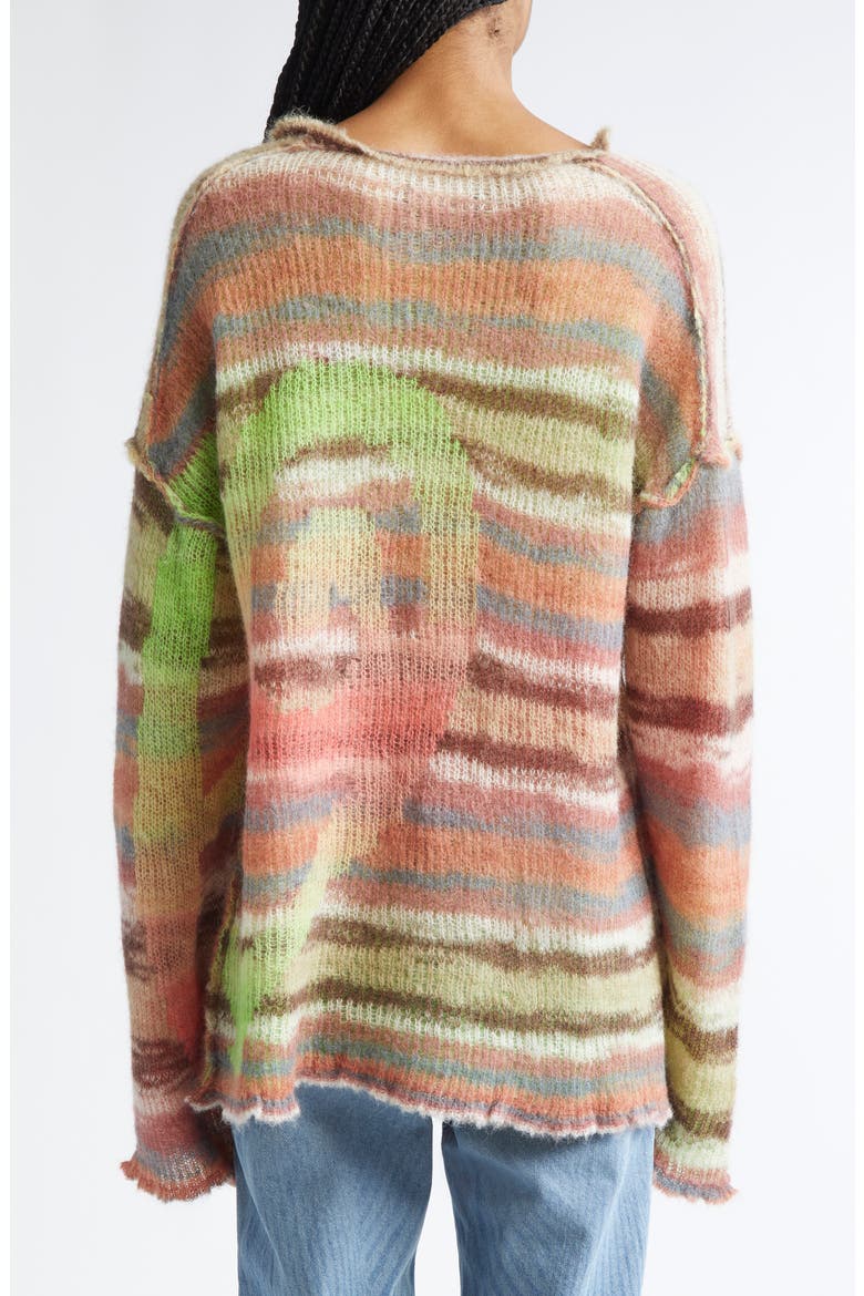Pilgrim Loose Fit Mohair & Alpaca Blend Sweater, Alternate, color, AUTUMN LEAVES