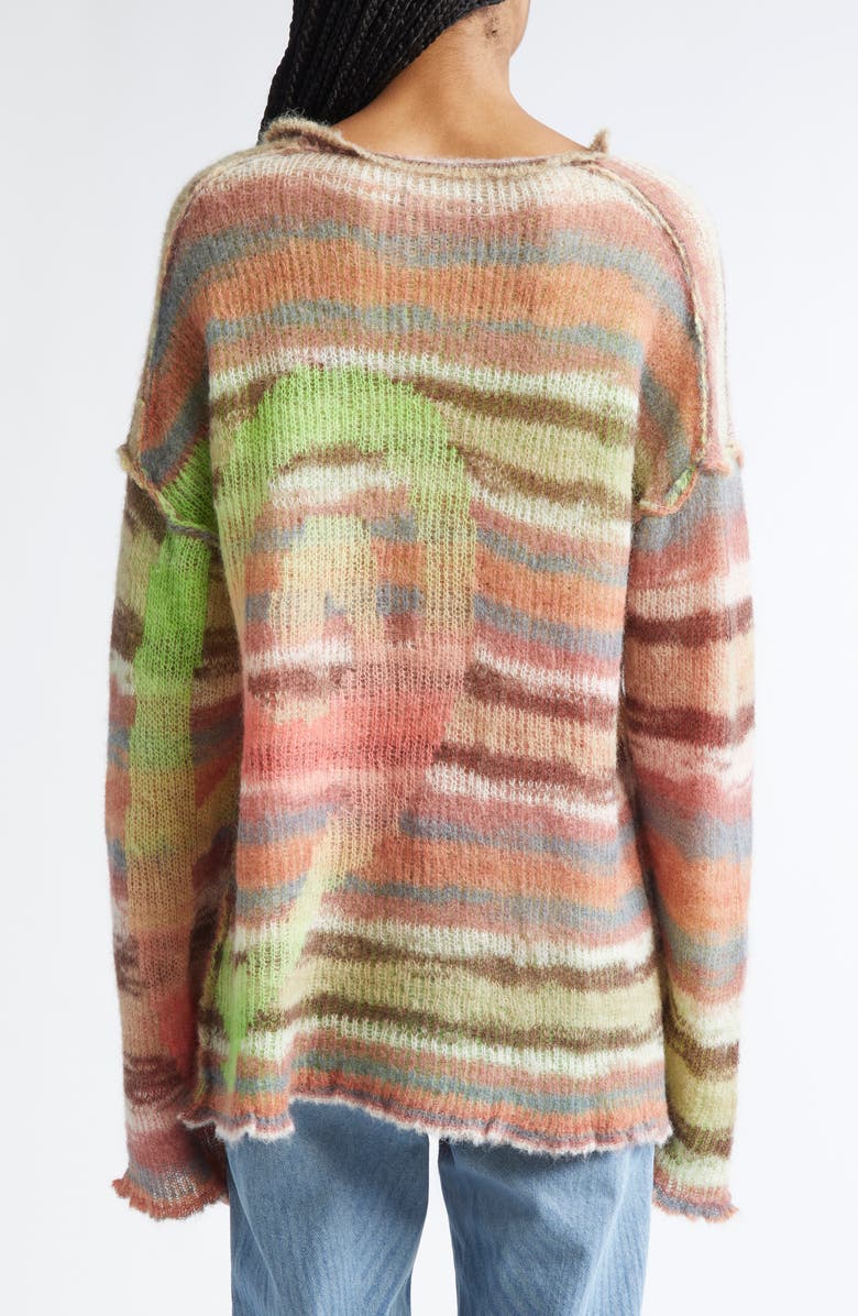 Paolina Russo Pilgrim Loose Fit Mohair & Alpaca Blend Sweater, Alternate, color, Autumn Leaves