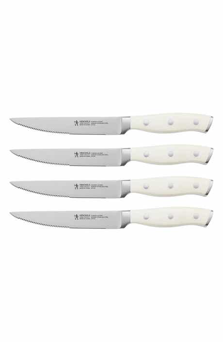 HENCKELS CUTLERY Henckels International Forged Accent 4-Piece Steak Knife Set - White