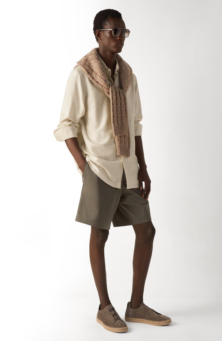 ZEGNA Silk Shirt, Alternate, color, 