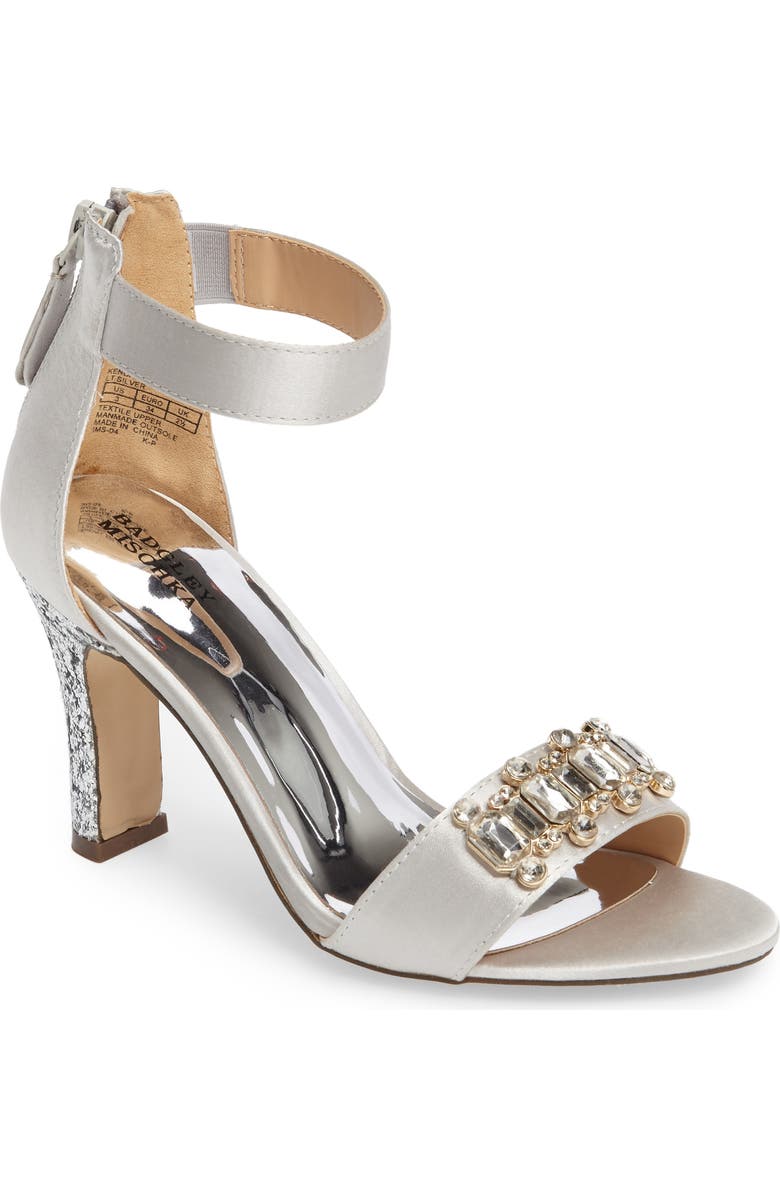 Badgley Mischka Collection Badgley Mischka Kendall Glitterati Sandal, Main, color,