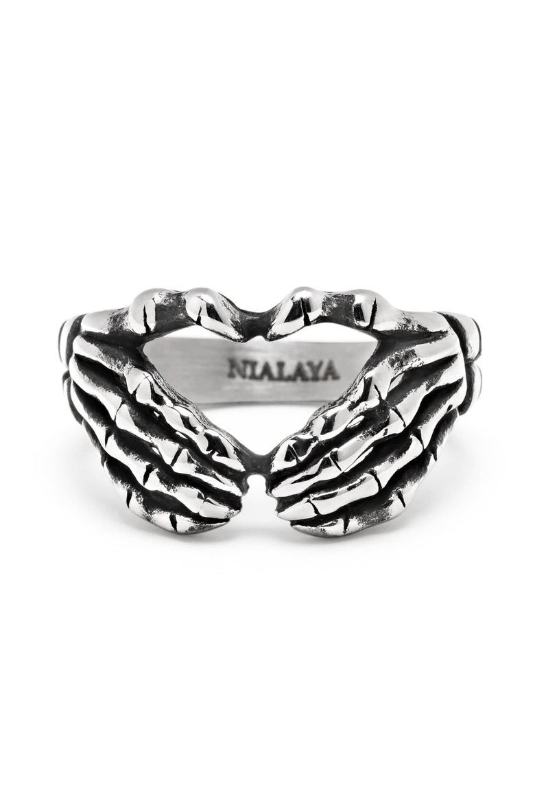 Vintage Skeleton Ring, Alternate, color, Silver