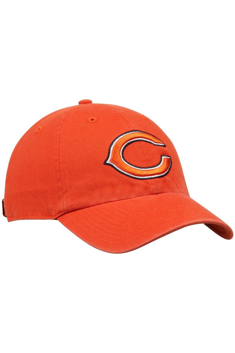 Men's '47 Orange Chicago Bears Clean Up Adjustable Hat, Alternate, color, Orange