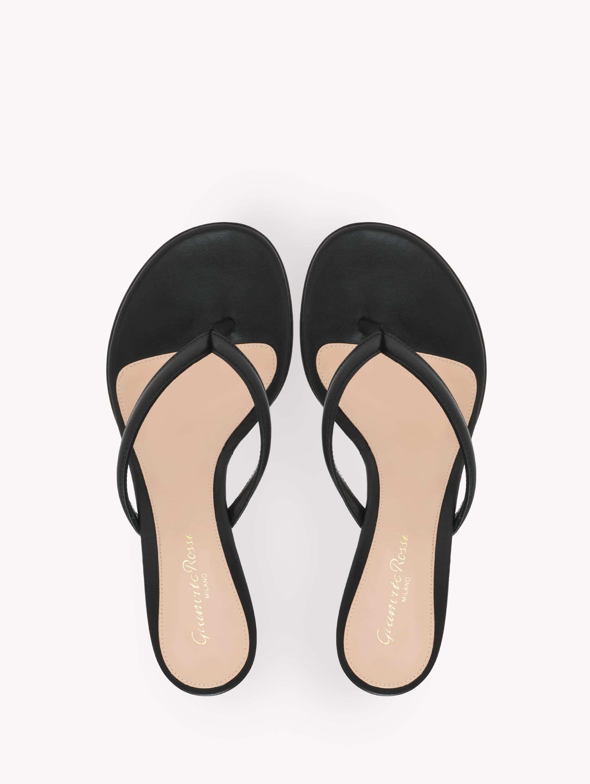 Gianvito Rossi Calypso Sandals, Alternate, color, Black Nappa