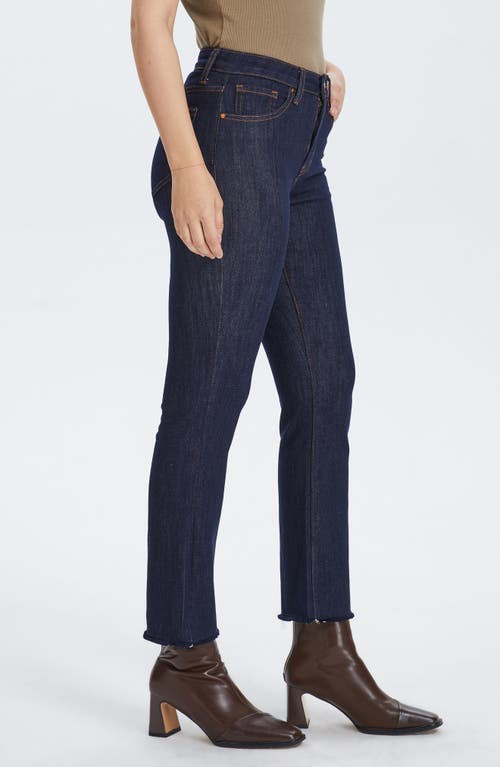 Bayeas Raw Hem Mid Rise Ankle Straight Leg Jeans