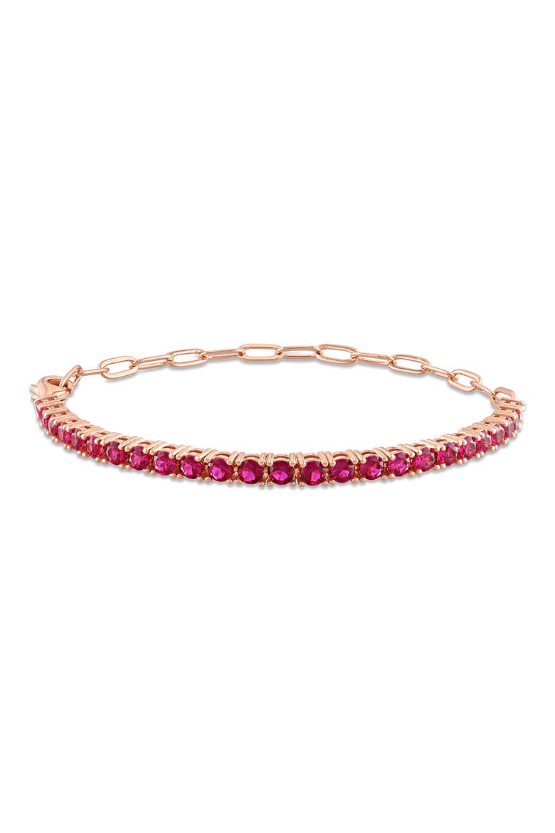 CZ Tennis Bracelet, Main, color, RED