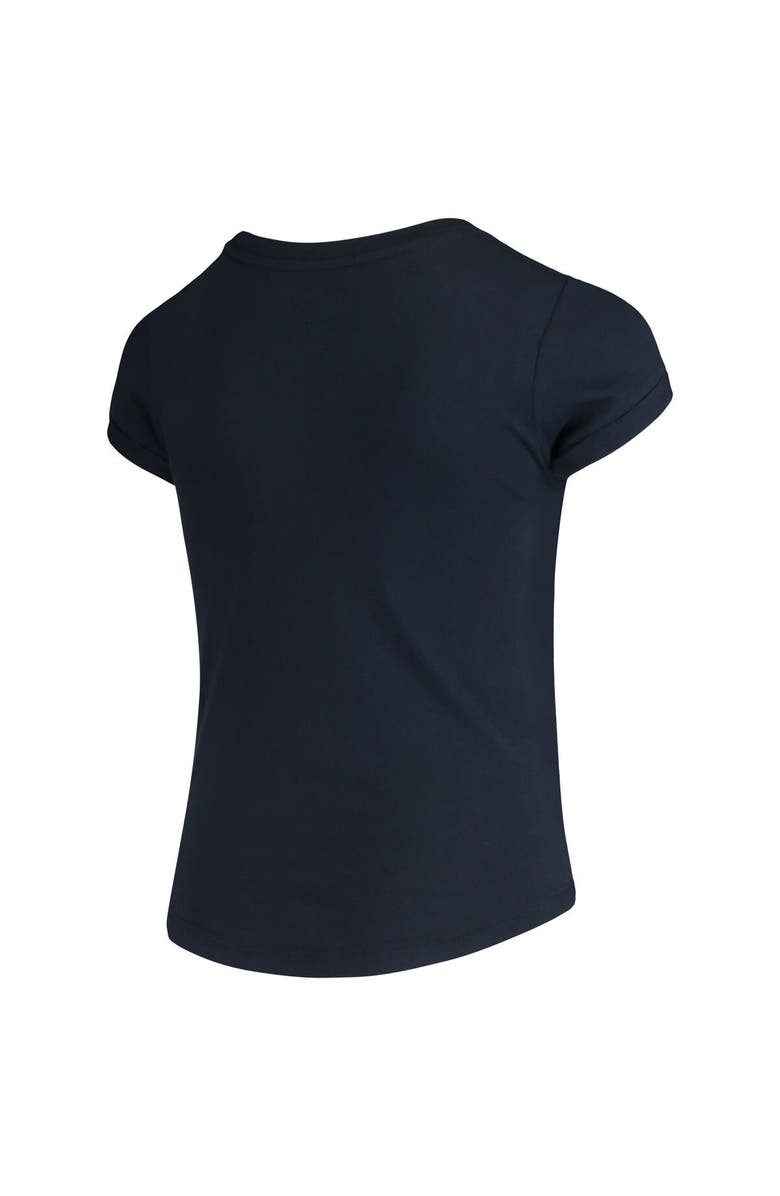 New Era Girls Youth New Era Navy Houston Astros Flip Sequin T-Shirt, Alternate, color, Navy