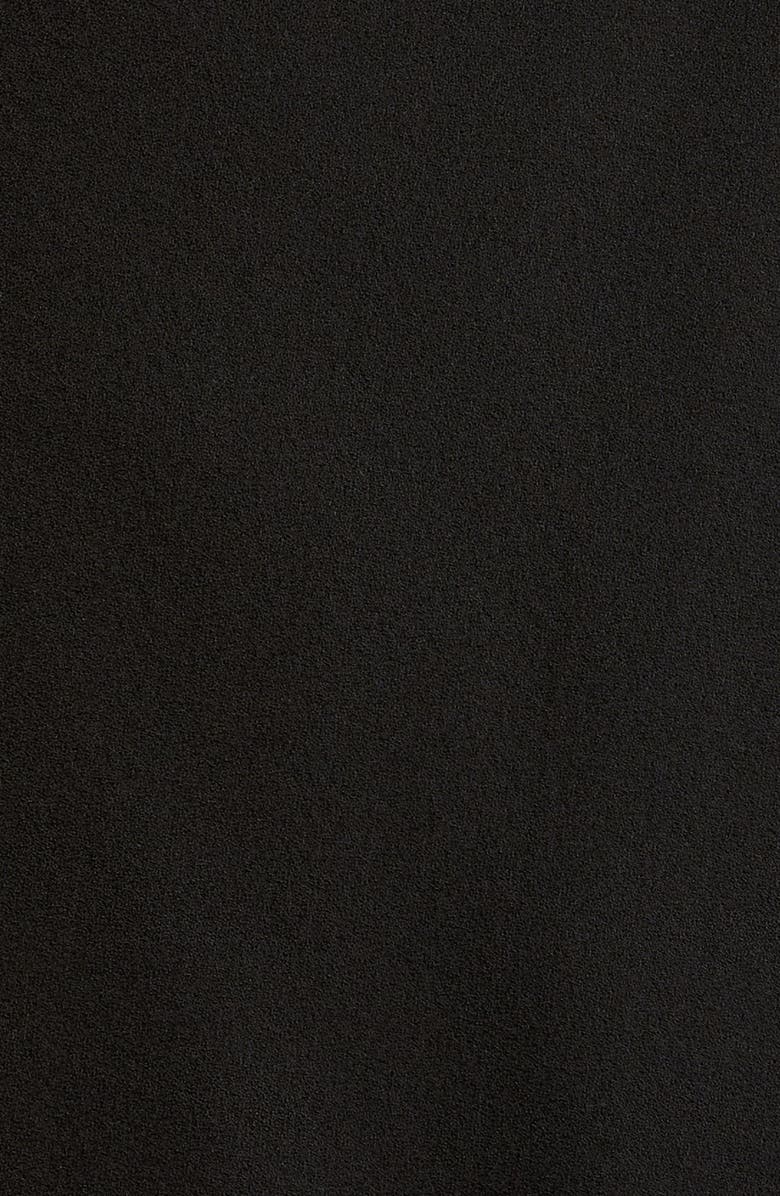 Eileen Fisher Tapered Leg Silk Crepe Ankle Pants, Alternate, color, Black