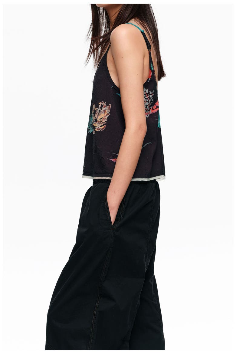 Wrinkled Tank Top, Alternate, color, TORTUGA BLACK