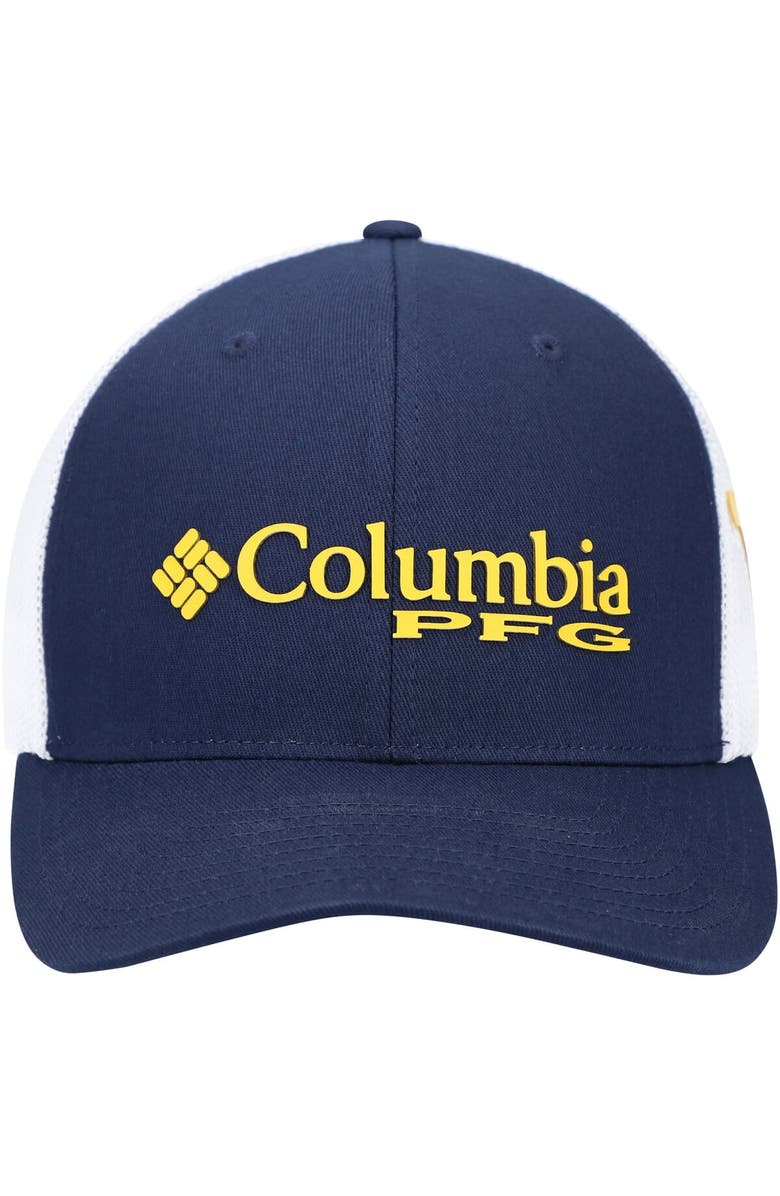 Columbia Men's Columbia Navy West Virginia Mountaineers PFG Snapback Adjustable Hat, Alternate, color, Navy