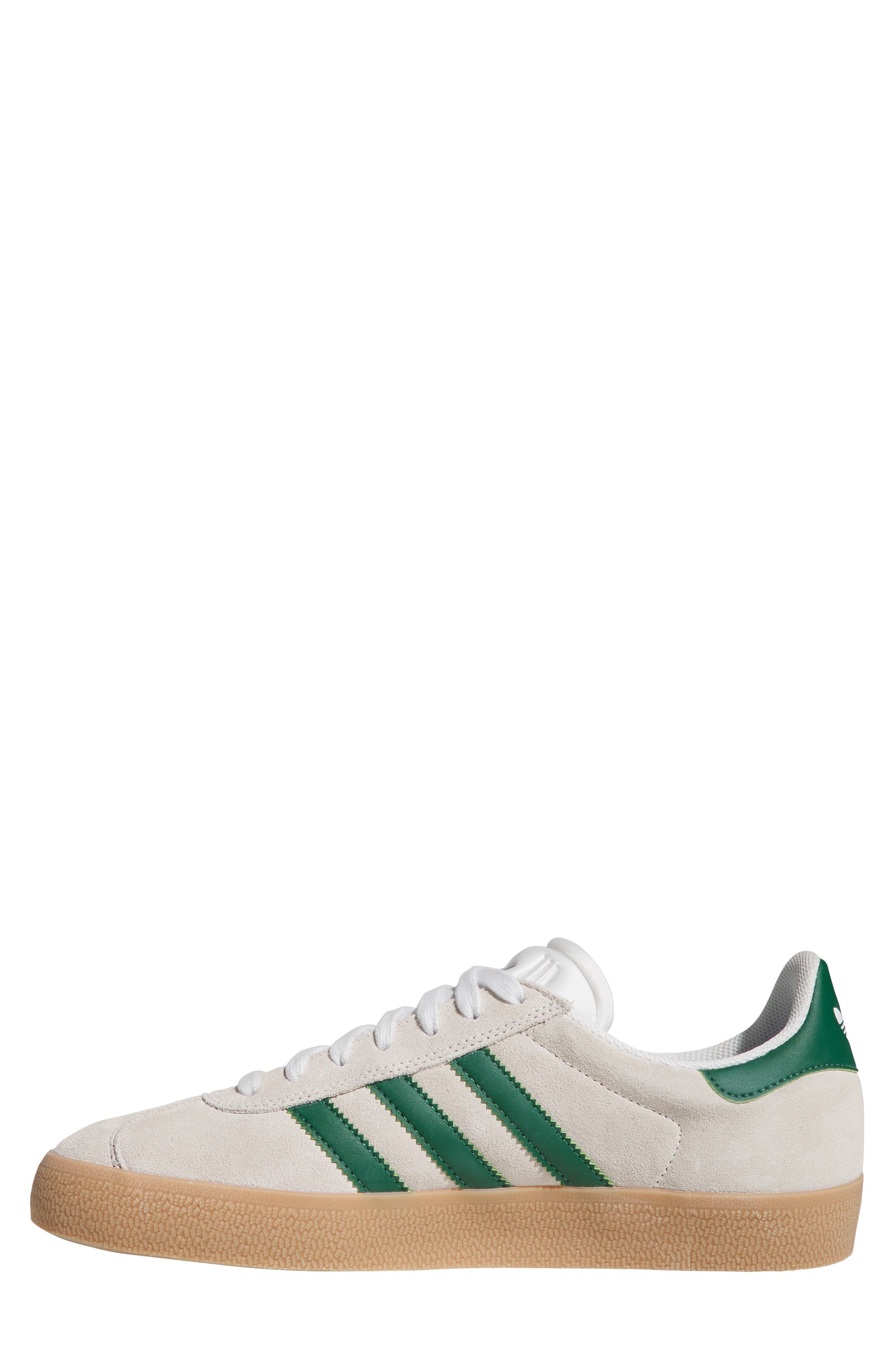 adidas Gazelle ADV Skate Shoe, Alternate, color, Crystal White