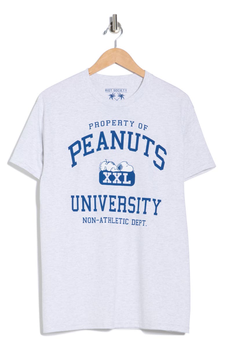 RIOT SOCIETY Snoopy Peanuts University T-Shirt, Main, color, 