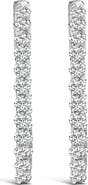 Haus of Brilliance 14K Gold 1.0 Cttw Oval Lab Grown Diamond Hoop Earrings