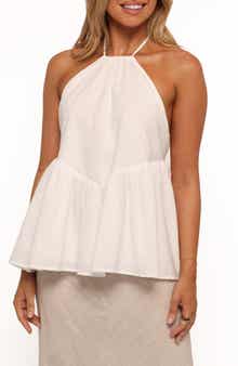 Petal & Pup Valencia Peplum Halter Tank