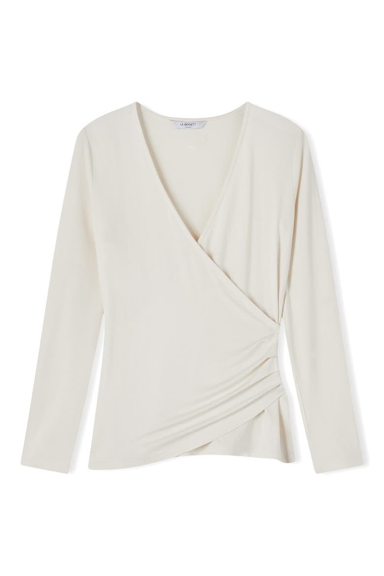 Eames Surplice Jersey Top, Alternate, color, CREAM/ IVORY