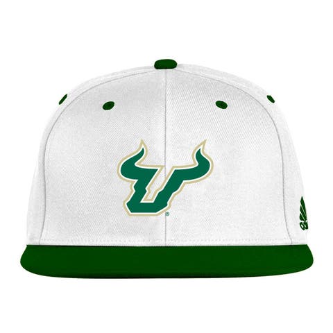 Men's adidas  White/Green South Florida Bulls On-Field Fitted Hat