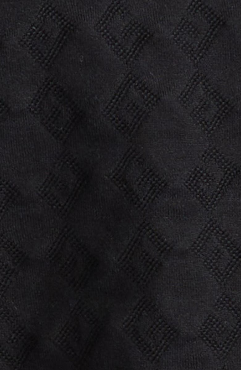 Givenchy Classic Fit Textured Cotton Polo, Alternate, color, Black