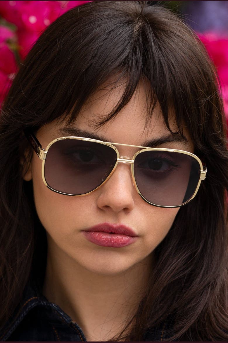 Carter Oversized Unisex Aviator Sunglasses, Alternate, color, Gray