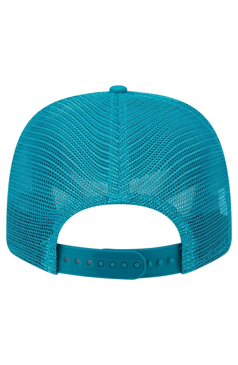 New Era Men's New Era Aqua Miami Dolphins Main Trucker 9SEVENTY Stretch-Snap Hat, Alternate, color, 
