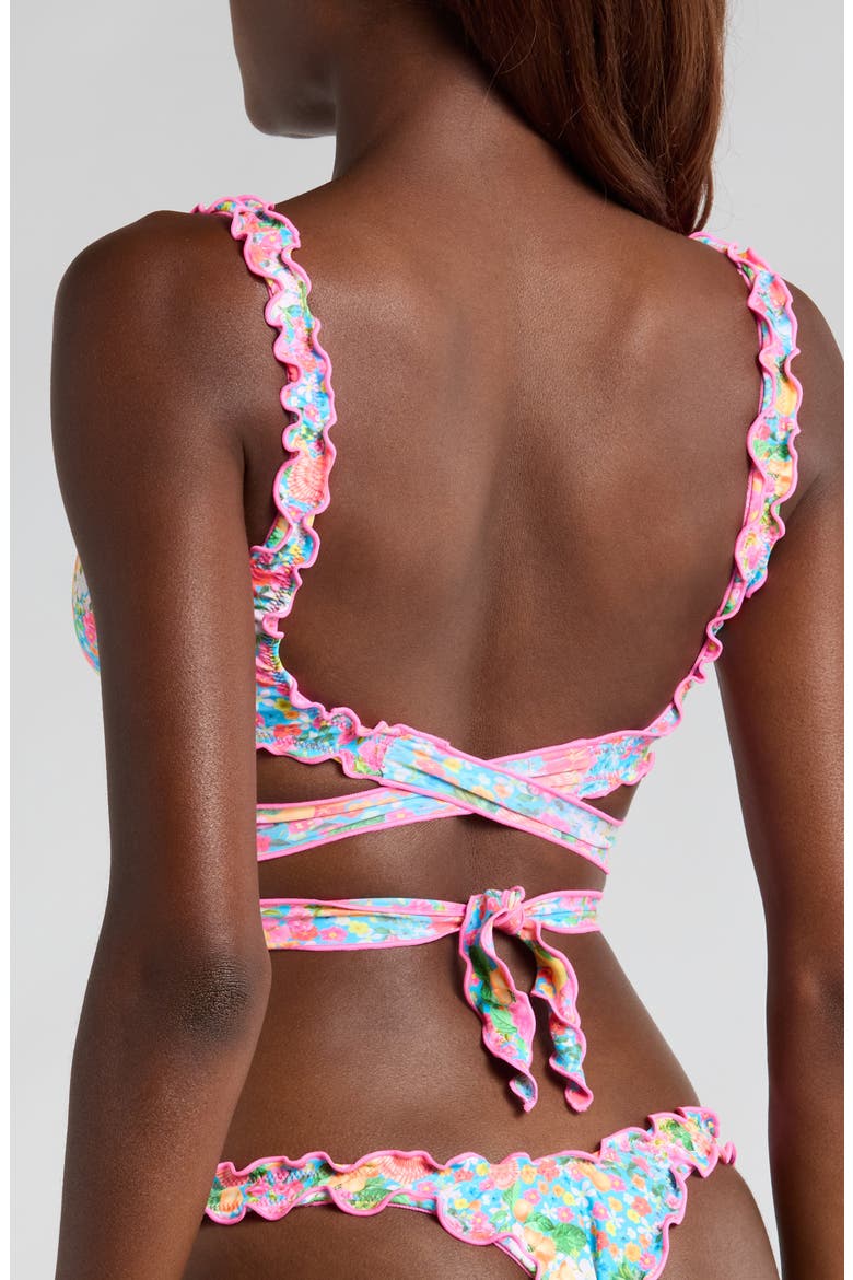 Lettuce Trim Bikini Top, Alternate, color, MERMAID GARDEN